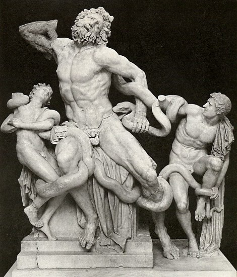 Hellenistic Laocoon sculpture, front