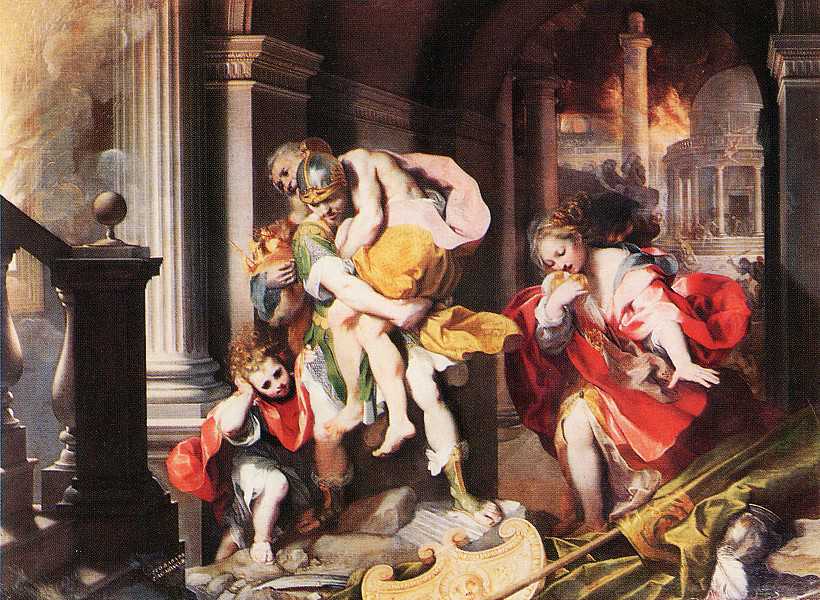 Escape of Aeneas from Troy - Barocci (1598)