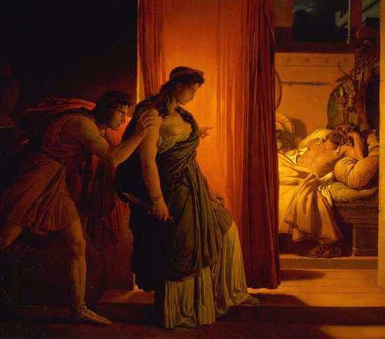 Clytemnestra and Agamemnon by Guerin (1817)