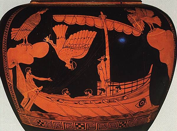 Red figure vase