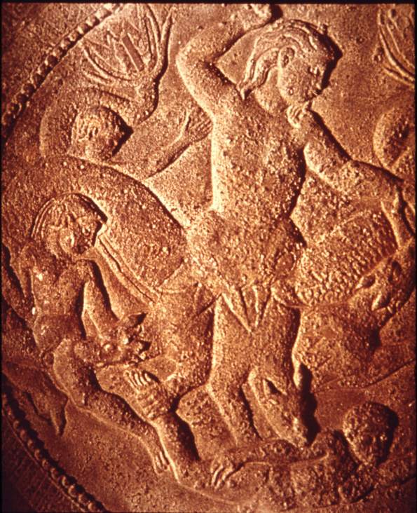 Scylla terracotta relief