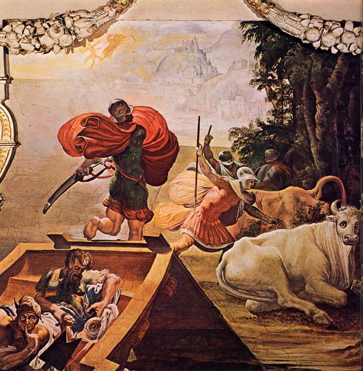 Pursuit of cattle, Tibaldi
