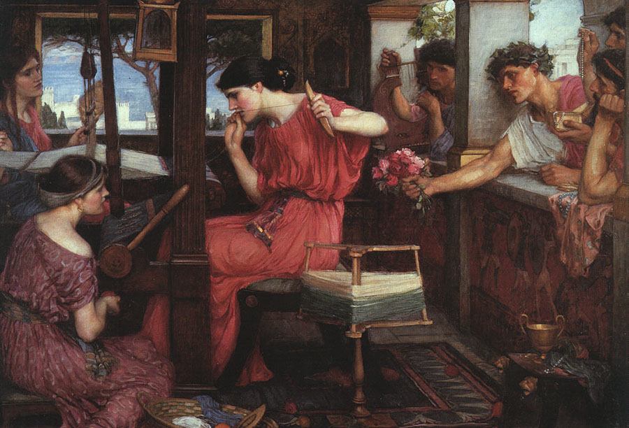 Penelope at loom, Waterhouse